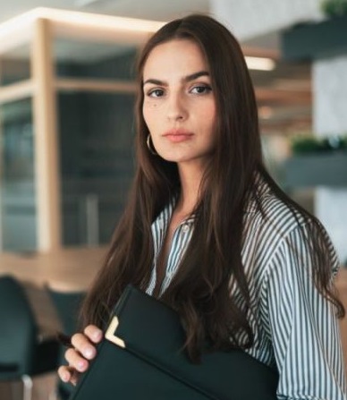 business woman with laptop